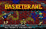 Basketbrawl title screen for Atari Lynx